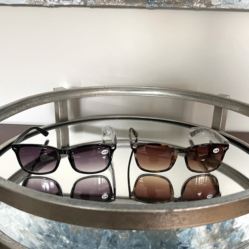Womens Bifocal Reading Sunglasses Classic Readers Anti Glare UV400 +1.5 Strength